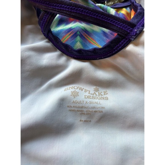 Snowflake Gymnastics Leotard Adult XS AXS (10/12 Girls) Competition SHIMMER Q23 - Picture 4 of 8